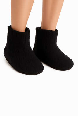 Peluş Ev Patiği Siyah