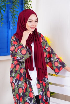 Penye Şal Bordo - 43