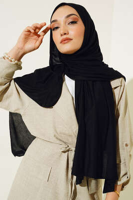 Penye Şal Siyah - 01