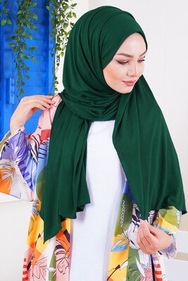 Penye Şal Zümrüt Yeşili - 31