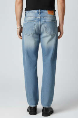 Regular Fit Erkek Kot Pantolon Turkuaz - Erkek Pantolon