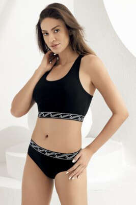 Şahinler Kalın Askılı Sporcu İkili Takım Siyah - ŞAHİNLER