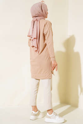 Salaş Armalı Tunik Bej - Tunik