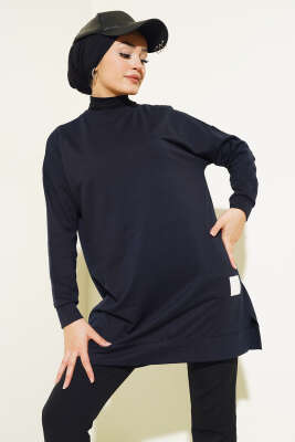 Salaş Armalı Tunik Lacivert - Tunik