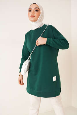 Salaş Armalı Tunik Zümrüt Yeşili 