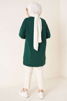 Salaş Armalı Tunik Zümrüt Yeşili - Spor Tunik