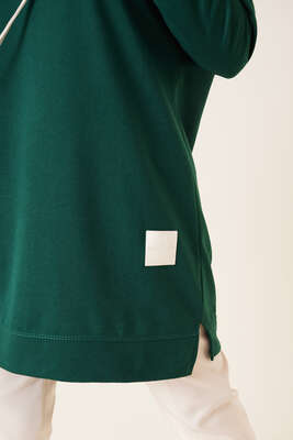 Salaş Armalı Tunik Zümrüt Yeşili - Spor Tunik