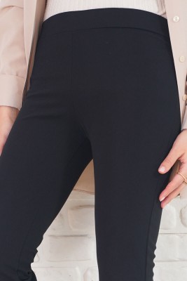 Scuba İspanyol Paça Siyah Pantolon - Pantolon