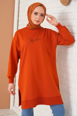 Stay With Me Baskılı Taba Tunik - Tunik