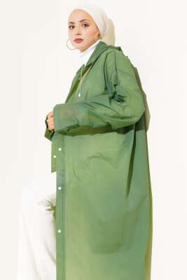 Su Geçirmez Yağmurluk Haki 