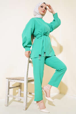 Taş Püsküllü İkili Takım Yeşil - UKBE