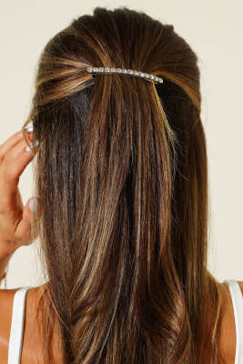 Taşlı Otomatik Toka Gümüş - İNCİ BİJÜTERİ