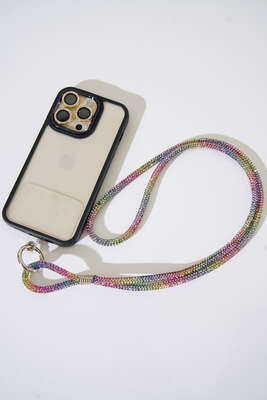 Taşlı Telefon Askısı Asorti - Telefon Aksesuarları