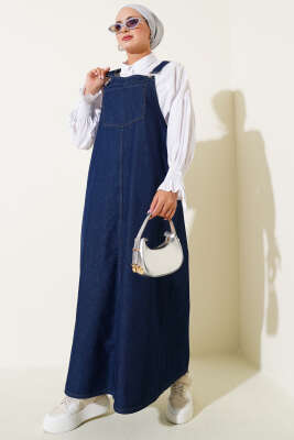 Tek Göğüs Cepli Kot Slopet Koyu Kot - VAV TEKSTİL