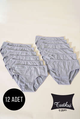 Tutku Bayan 12'li Likralı Bato Gri - TUTKU