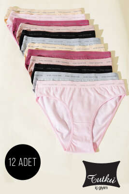  Tutku Bayan 12'li Perla Bikini Kombin - TUTKU