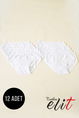 Tutku Elit 12'li Bayan Elit Yazılı Bato Beyaz - ELİT
