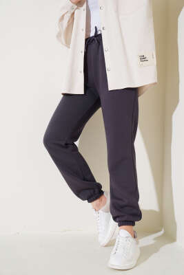 Üç İplik Jogger Pantolon Füme 