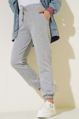 Üç İplik Jogger Pantolon Gri 