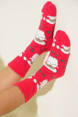 Unisex Yılbaşı Sakallı Soket Çorap Asorti 6 - ÜNAL ÇORAP