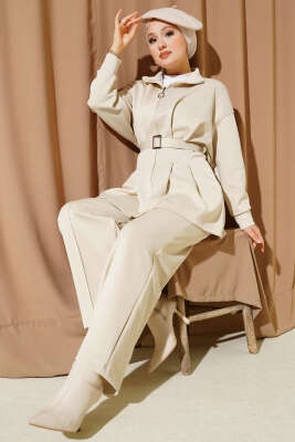 Uzun Pensli Kemerli İkili Takım Taş 