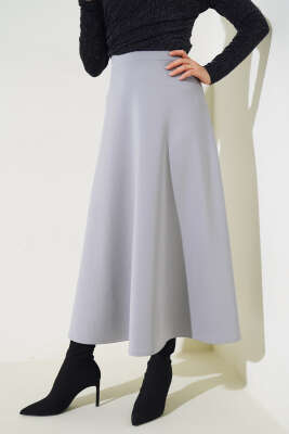 Uzun Scuba Etek Gri - TEGOE