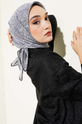 Vintage Motifli Eşarp Taş 