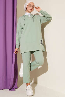 What Ever Armalı Kapüşonlu İkili Takım Mint 