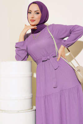Bürümcük Kat Kat Elbise Lila 