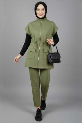 Yelekli Scuba İkili Takım Çağla Yeşili